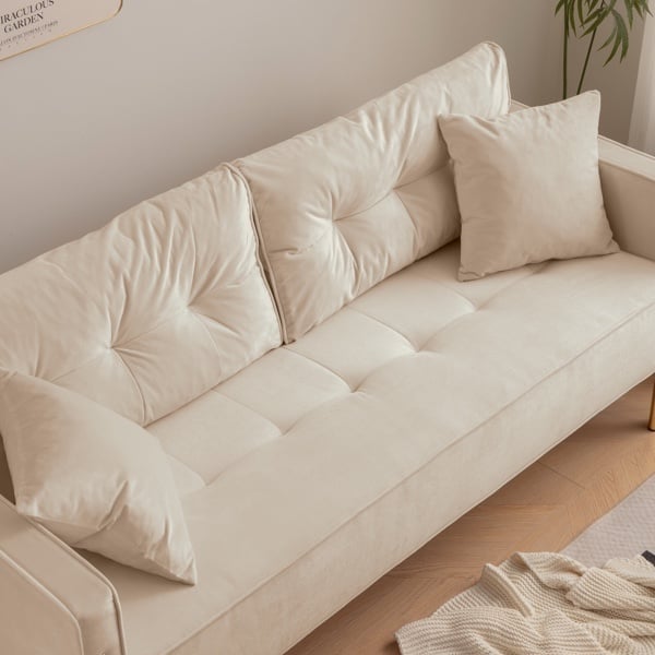 70” velvet sofa couch