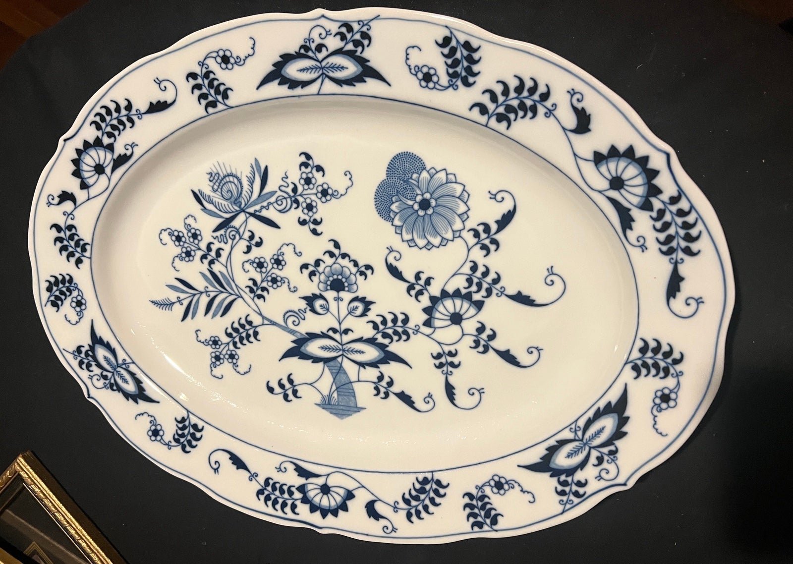 Blue Danube 16 Oval Serving Platter - looks new, unused. Ships Wed thru Sat.