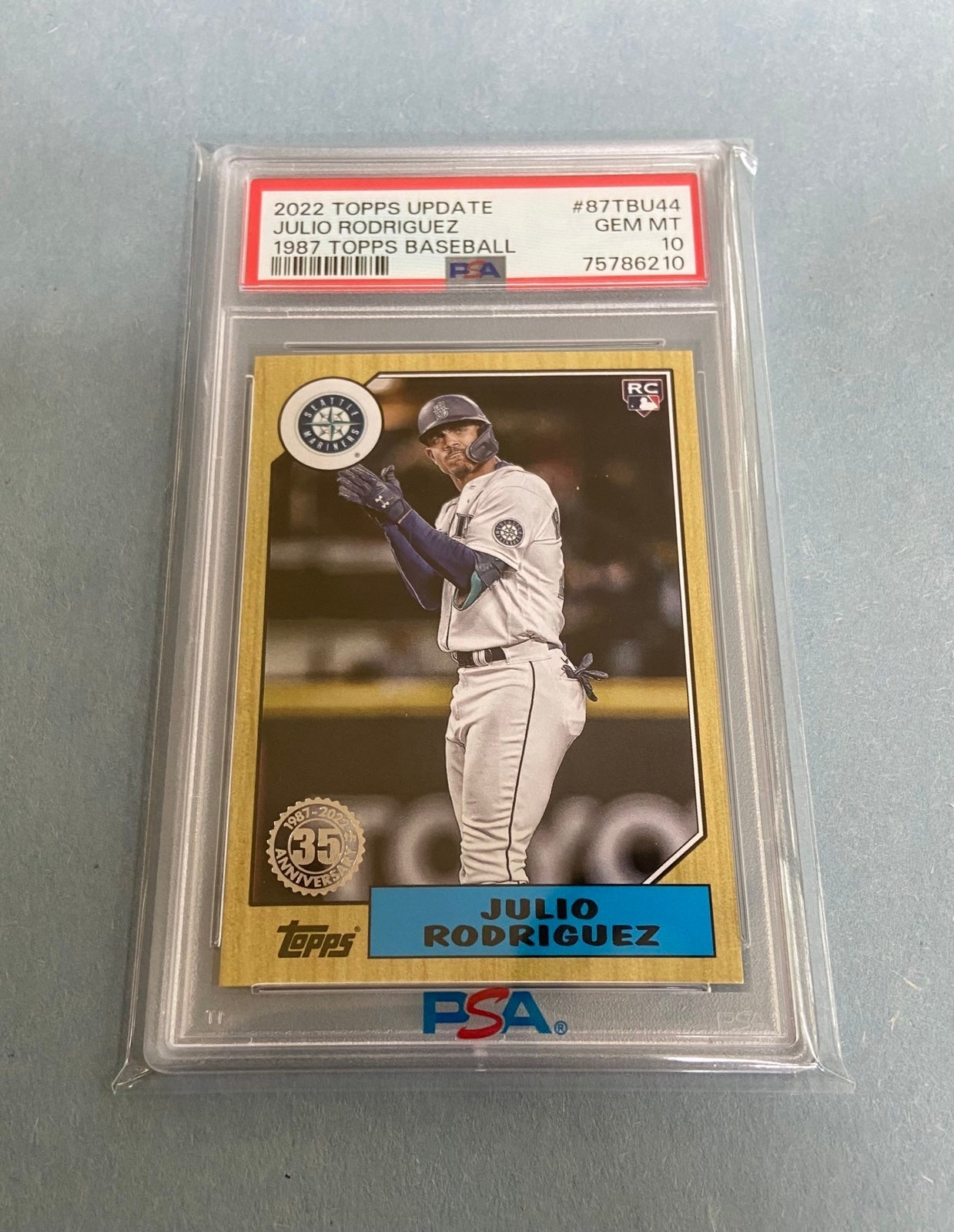 JULIO RODRIGUEZ PSA 10 GEM/MT