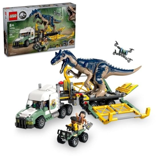 LEGO - Jurassic World Dinosaur Missions: Allosaurus Transport Truck Toy 76966