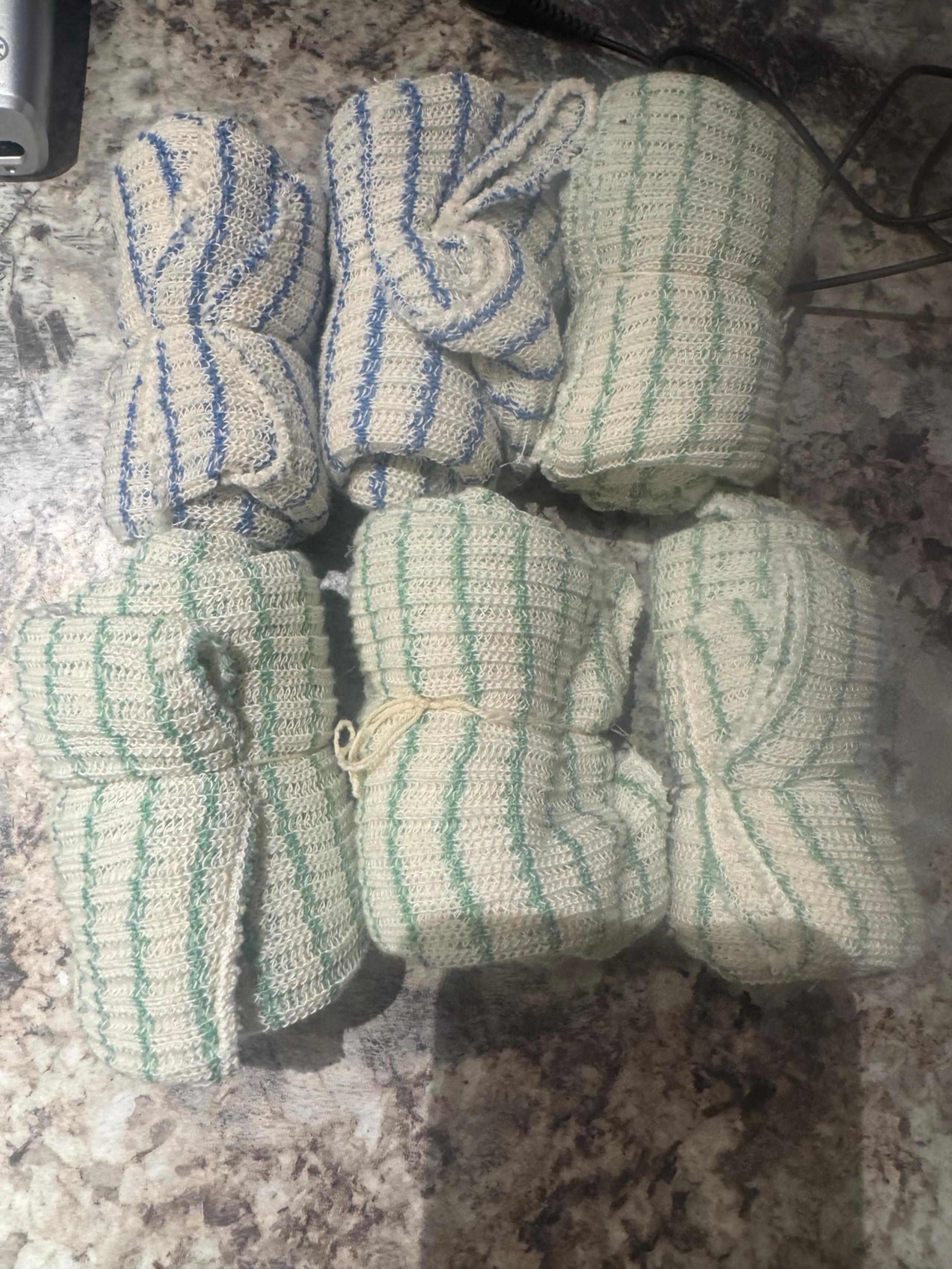 6 new dishcloths