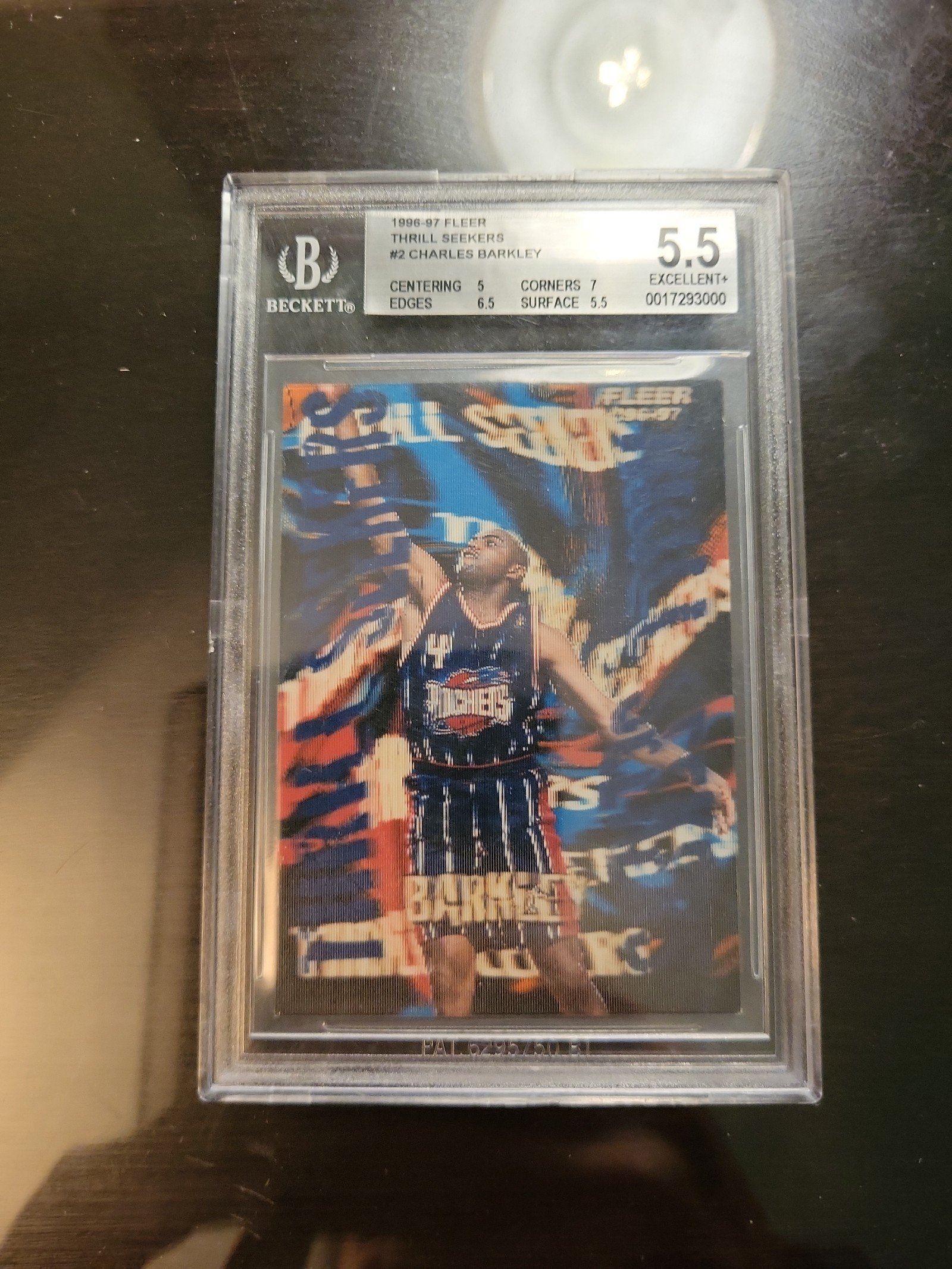 1996-97 Fleer Thrill Seekers Charles Barkley BGS Graded SSP RARE!!