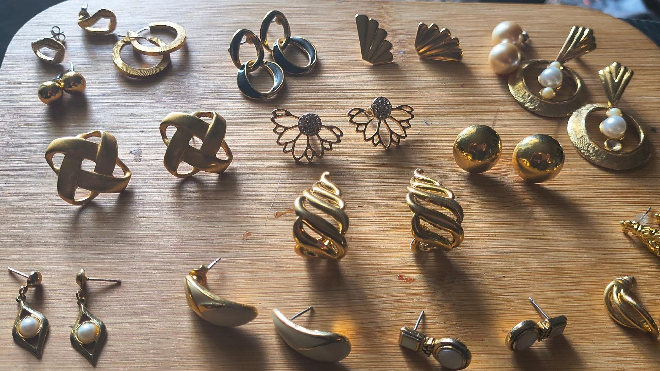 16-Pair Vintage Designer Earrings Lot
