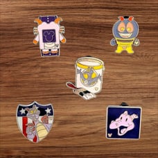 5 Epcot's Figment Disney Parks Trading Pins, Plus 2 Bonus Pins