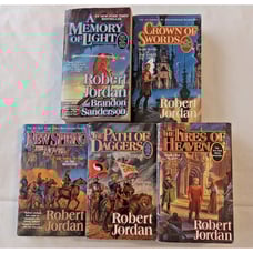 Lot of 8 Robert Jordan Books From the Wheel of Time Series Hardback Paperback