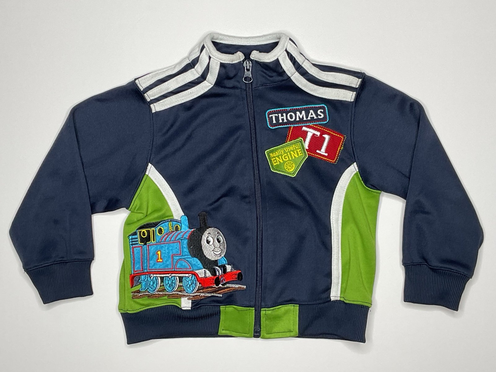 Y2K Thomas and friends 2007 zip up embroidered jacket size 3T