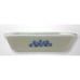 Vintage 441 Anchor Hocking 1 qt. Casserole Loaf Pan White Corn Flower Blue