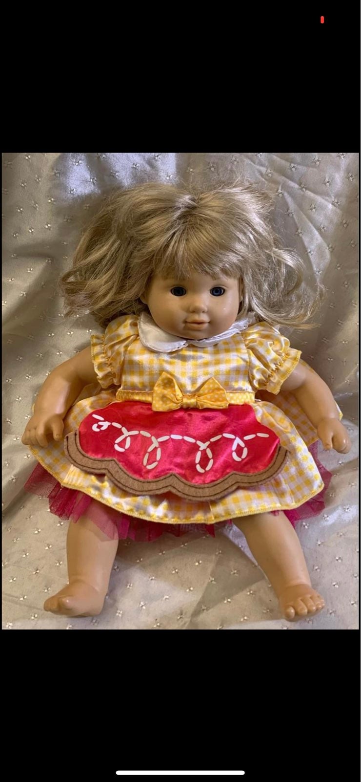 American Girl Bitty Baby Blonde Hair Blu