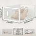 12pcs Transparent Shoe Boxes, Stackable Clear Plastic Shoes Storage Box