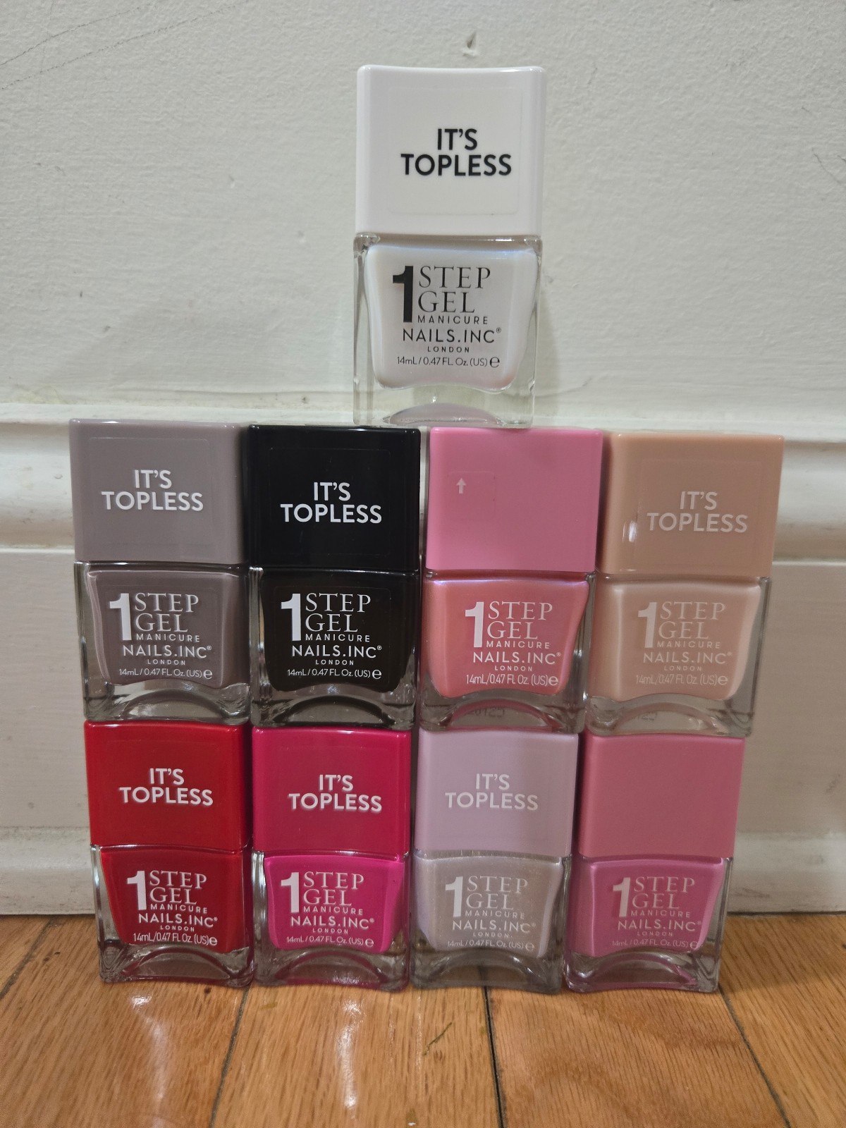 9 Topless Nail Polish bundle