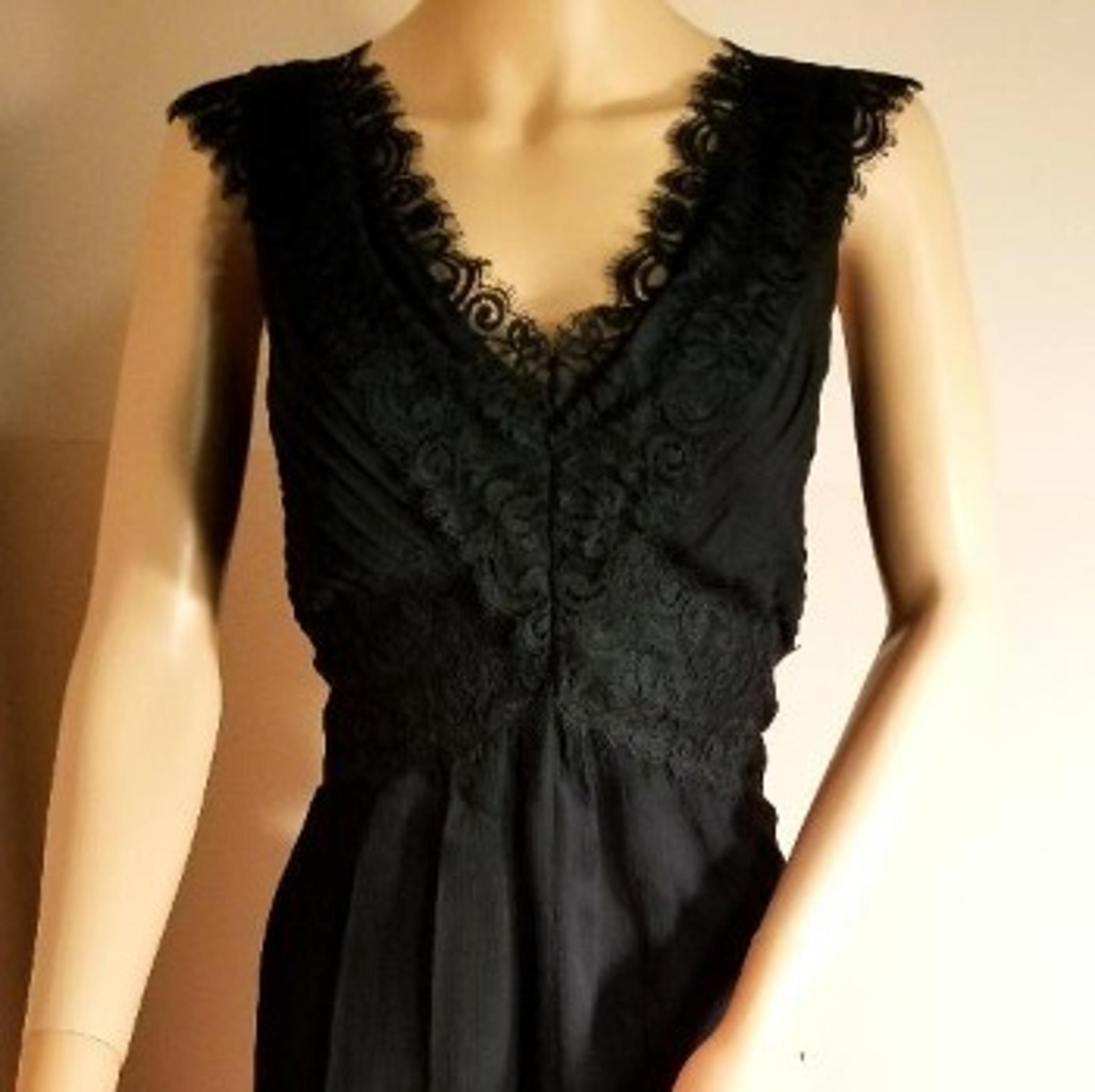 WOMAN SILK BLACK DRESS