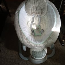 Baby swing with removable rocker