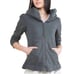 Prairie Underground Green Short Cloak Zip-Up Hoodie - size Small