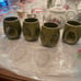 Japanese 7 Piece TEA SET Avocado Green UNIQUE DESIGN & SHAPE