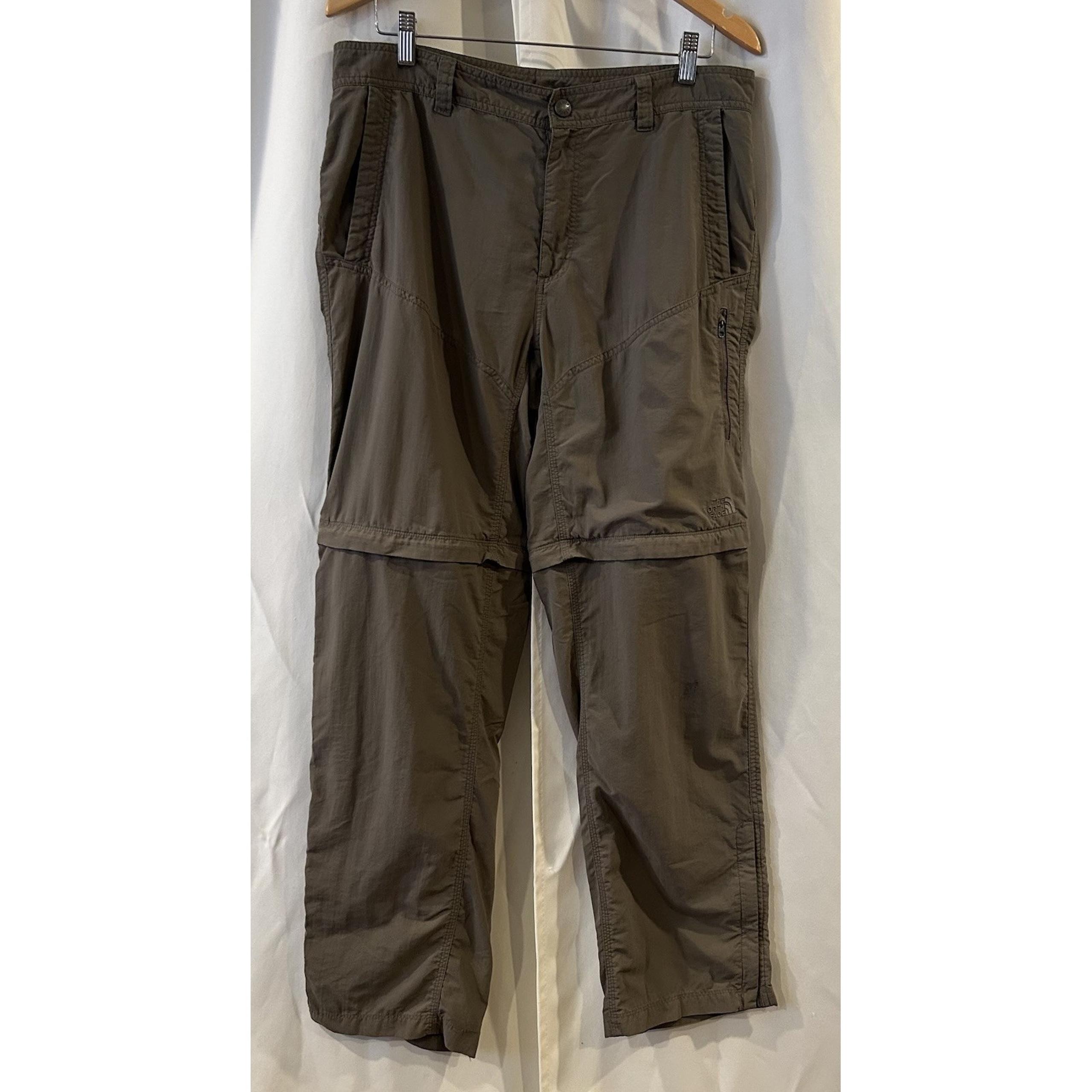North Face Convertible Hiking Pants Mens Size 34 Gorpcore Zip Off Nylon