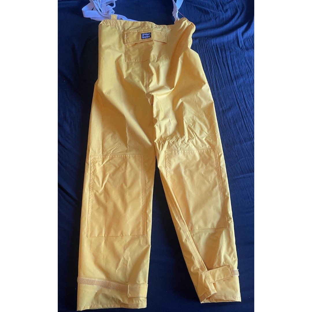 West Marine Bibs Fishing Rain Boating Waterproof Nylon Overalls Pants Size M