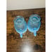 Fenton Hobnail Blue Opalescent Milk Glass CREAMER & SUGAR Demitasse Vintage Set