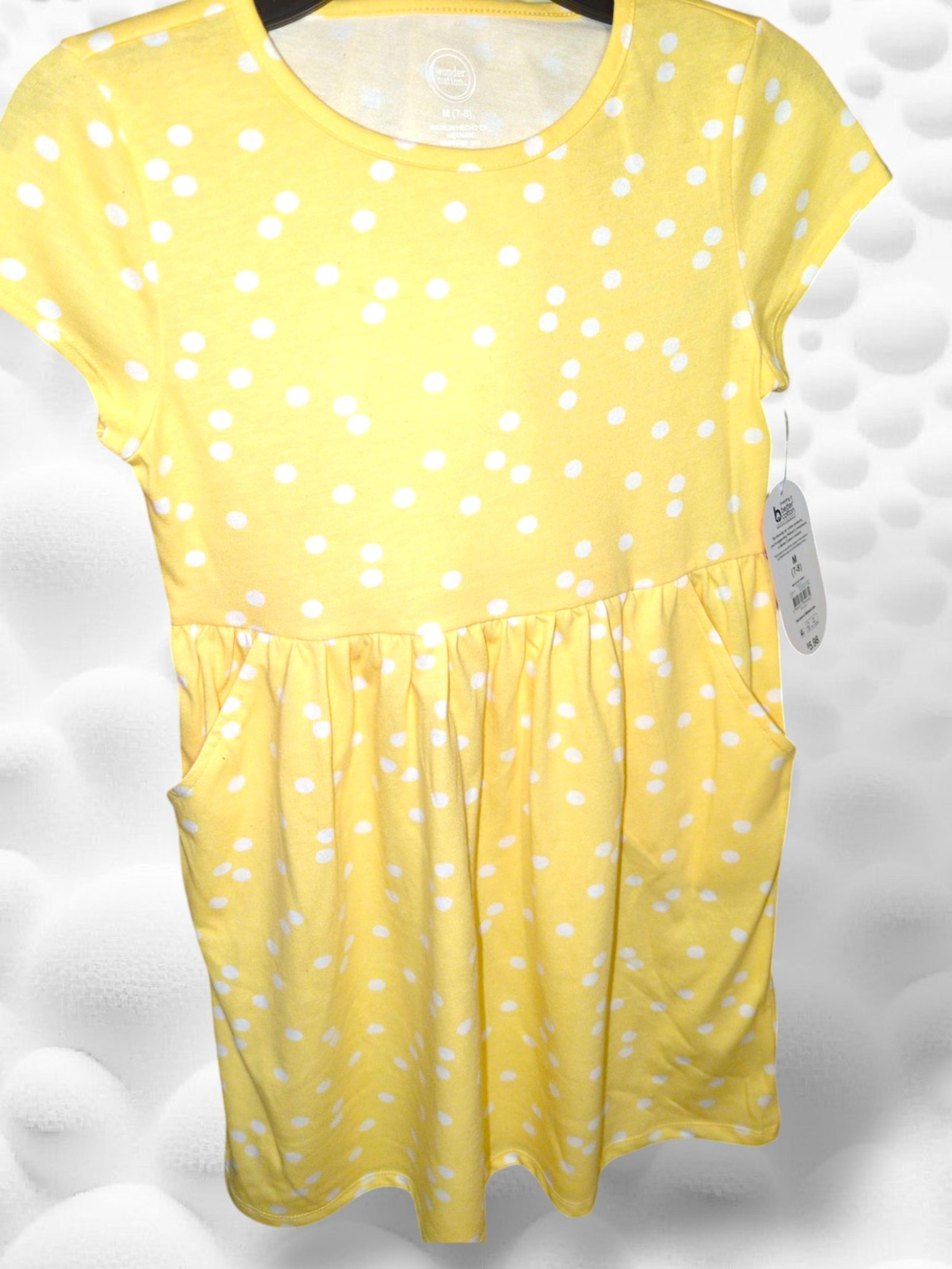 WONDER NATION Girls Play Dress~Size: M (7/8)