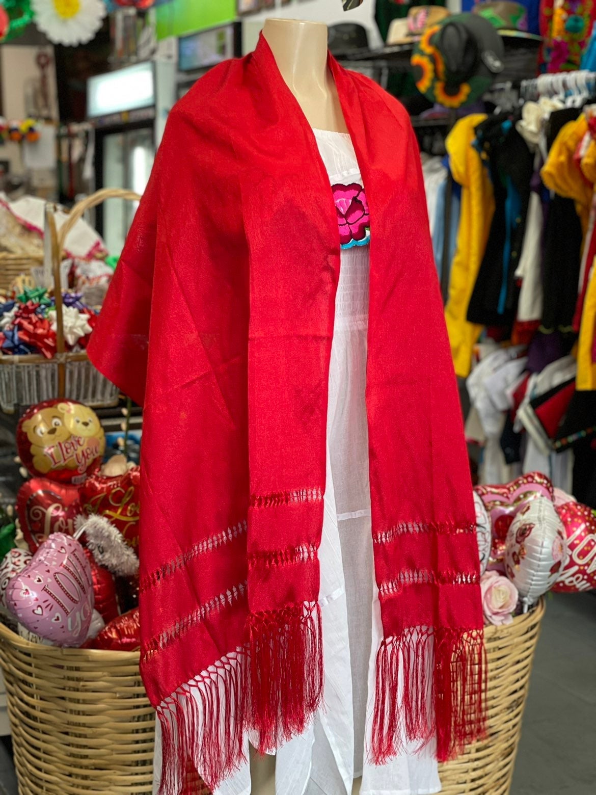 Beautiful red rebozo