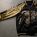 Sukajan Souvenir Jacket Yokosuka Jumper Reversible Black Gold M