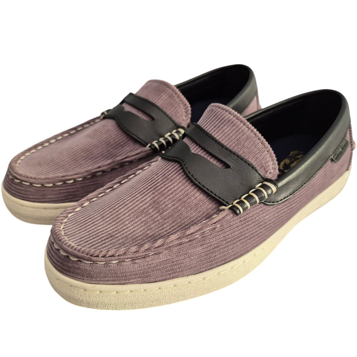 Cole Haan Men Pinch Weekender US 7M Loafer Grand Os Gray Canvas