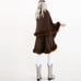 BROWN Cape Kozy Chic Faux Fur DOUBLE LAYER Cape Luxurious Style and Comfort