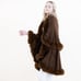 BROWN Cape Kozy Chic Faux Fur DOUBLE LAYER Cape Luxurious Style and Comfort