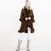 BROWN Cape Kozy Chic Faux Fur DOUBLE LAYER Cape Luxurious Style and Comfort
