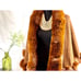 BROWN Cape Kozy Chic Faux Fur DOUBLE LAYER Cape Luxurious Style and Comfort