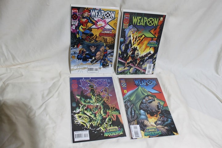 MARVEL 1995 WEAPON X AGE OF APOCALYPSE ISSUES 1-4