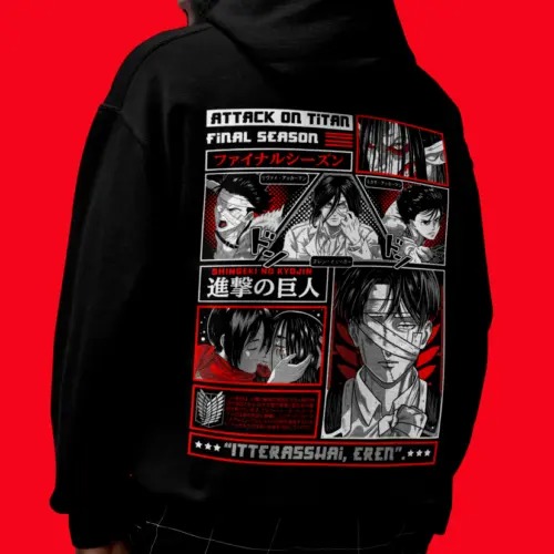 Attack On Titan Hoodies - Levi, Armin, Eren, Mikasa