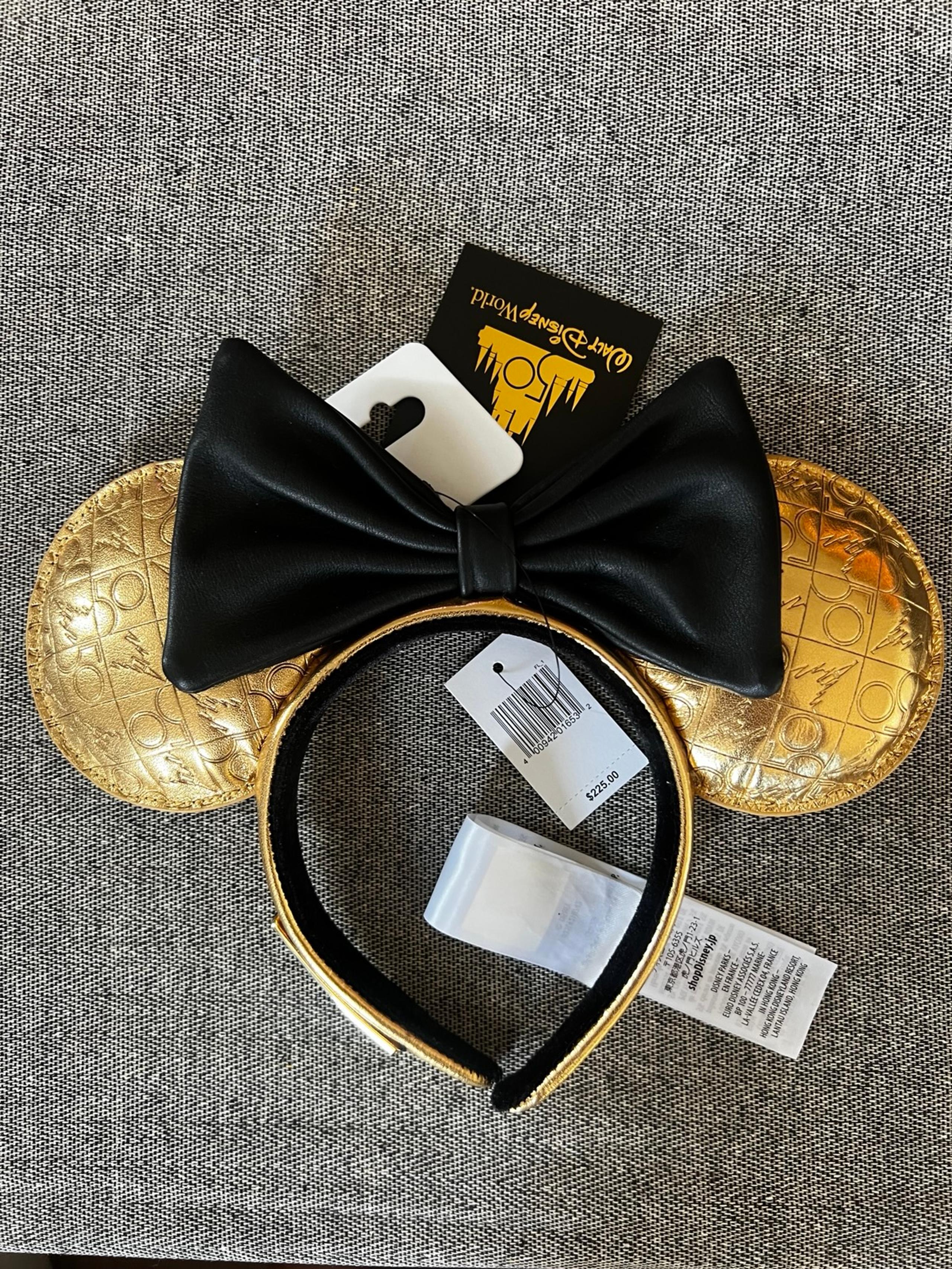 WDW 50TH Lux Gold Loungefly Disney ears