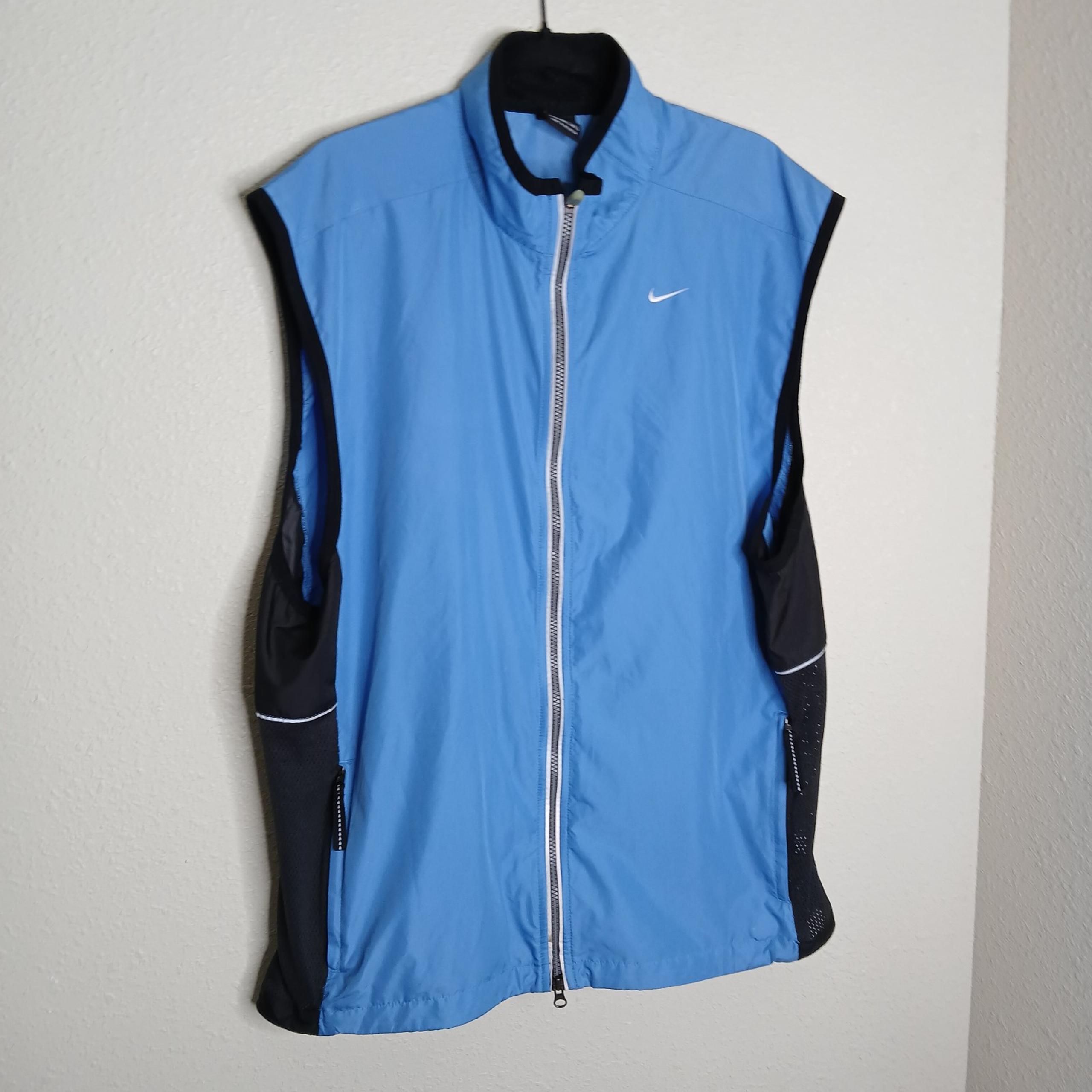 Nike Lightweight Men's Full Zip Golfing Jogging Running Vest Windbreaker XXL