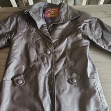 vintage leather jacket women xl