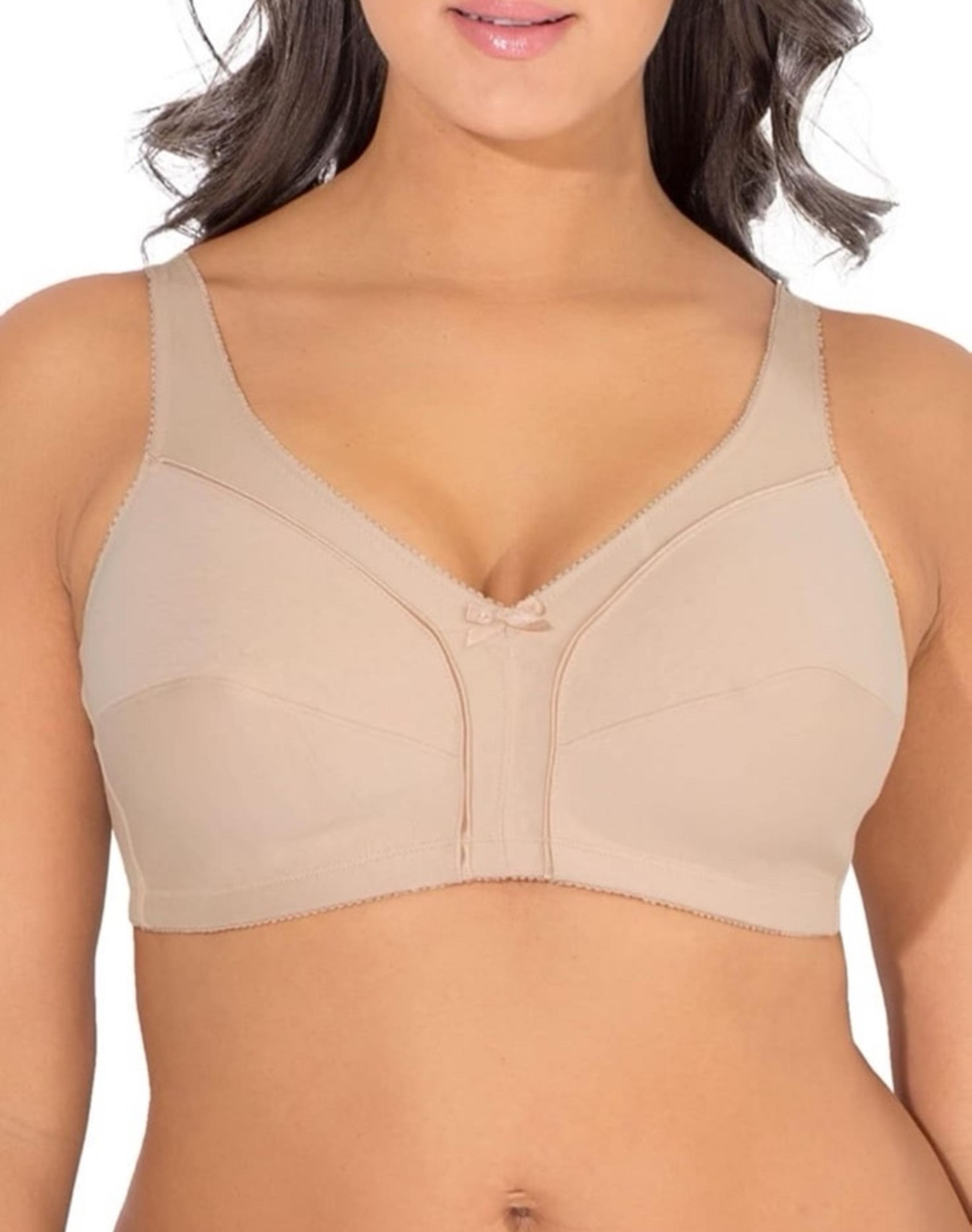 Fruit of the Loom Women's Seamed Soft Cup Wirefree Cotton Bra 36D NWT