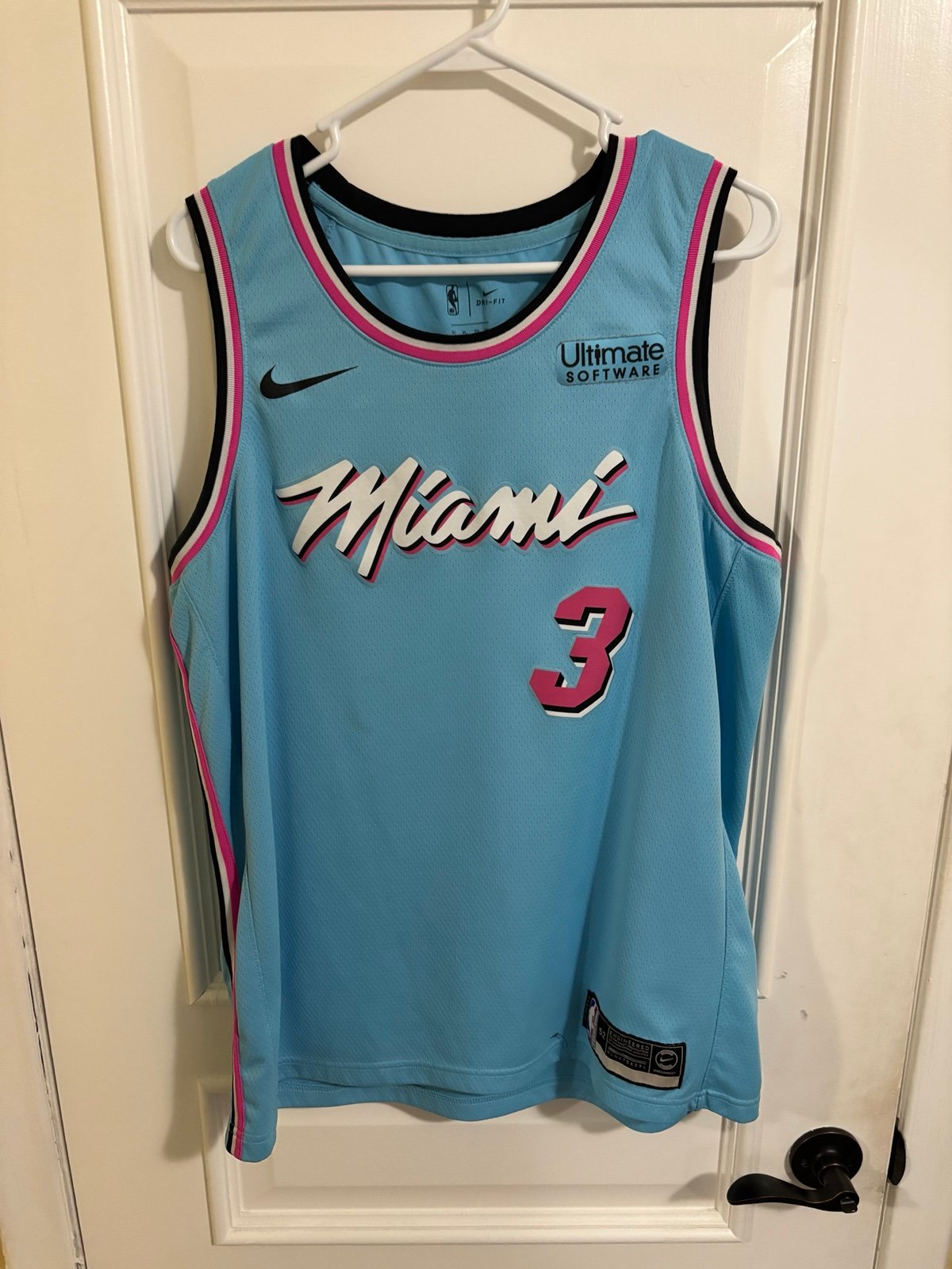 Nike NBA Miami Heat #3 Dwyane Wade Vice City Edition Jersey
