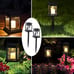 Driveway-Warm White Candle Effect Light Lawn Deck Umbrella Garden Patio Tent