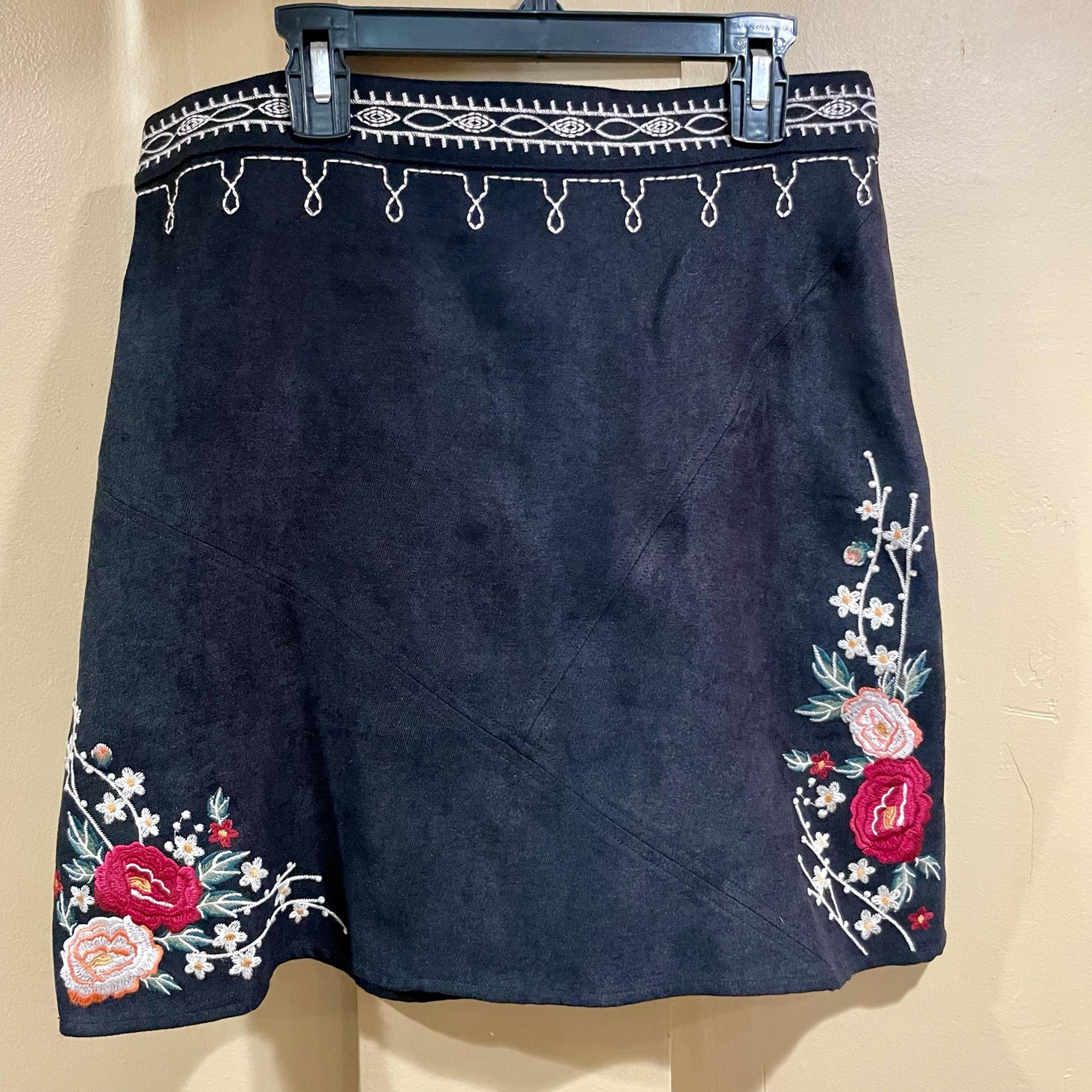 THML Embroidered Mini Skirt
