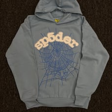 Sp5der Hoodie sky blue hoodie