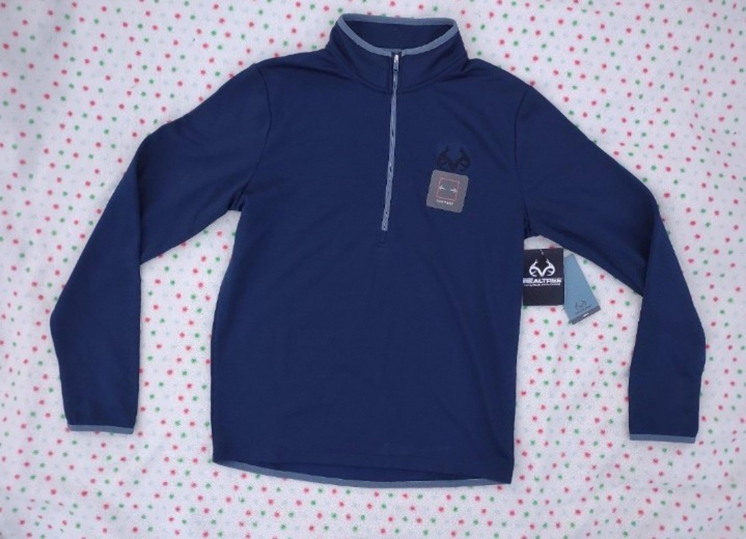 Men's Size Small Quarter Zip Mossy Oak Pull Over NWT