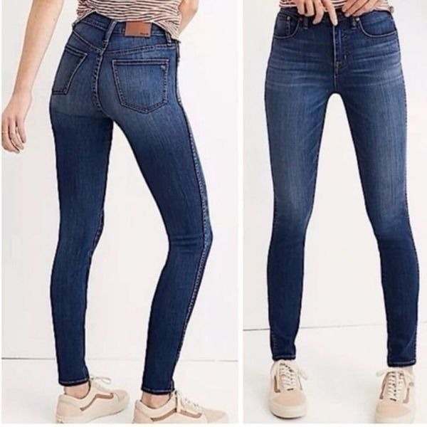 MADEWELL | 10” High-Rise Skinny Jeans Dark Wash Women’s Size 30