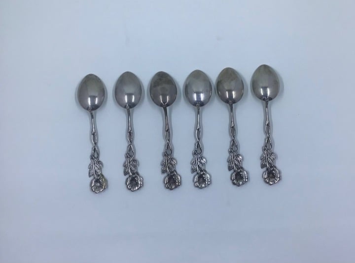 Christoph Bach “Hildesheim Rose” Coffee/Tea Spoons Set of 6