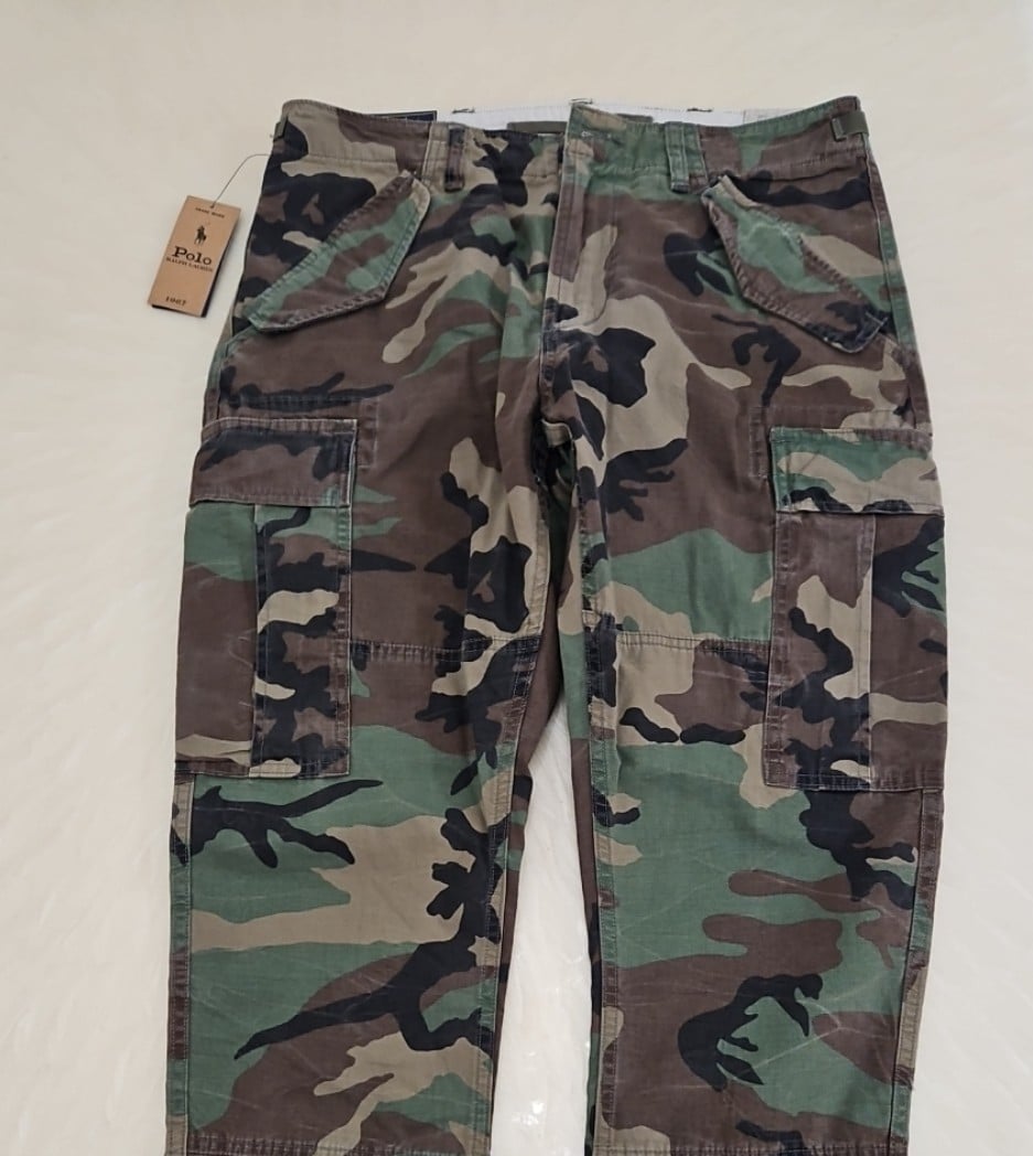 Polo Ralph Lauren Utility Surplus Canvas Camo Cargo Pants NWT 31 x 30
