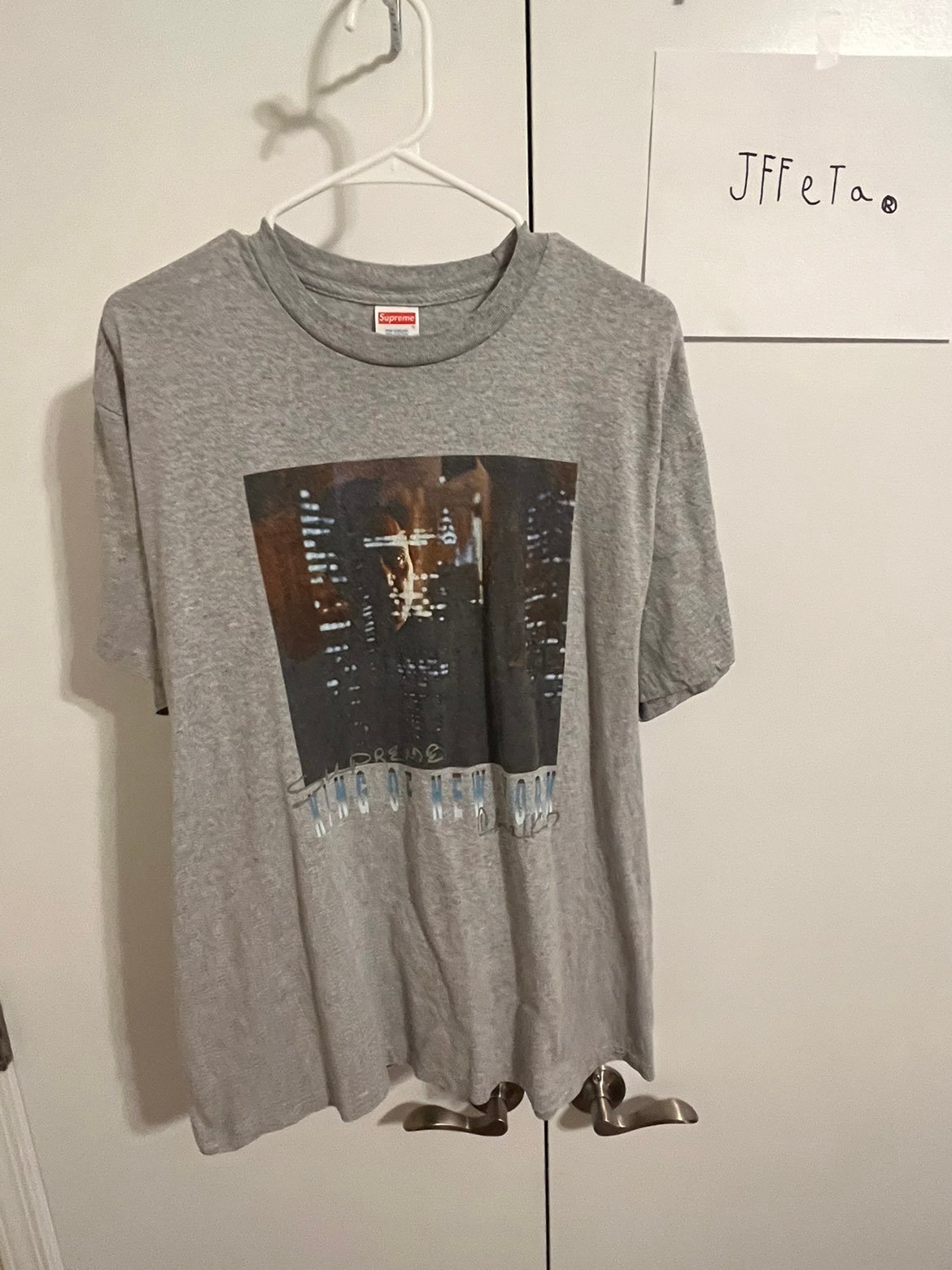 Supreme King Of New York Tee in Heather Grey