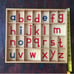 alphabet phonics wood play tray