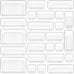 25 PCS Clear Plastic Drawer Organizers Set, 4-Size Versatile Bathroom