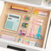 25 PCS Clear Plastic Drawer Organizers Set, 4-Size Versatile Bathroom