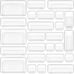 25 PCS Clear Plastic Drawer Organizers Set, 4-Size Versatile Bathroom