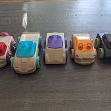 Set of 5 Automoblox Cars - Collectible Wooden Cars in Excellent Condition