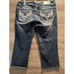 Vigoss The Chelsea Rhinestone Capri Distressed Jeans Size 11/12